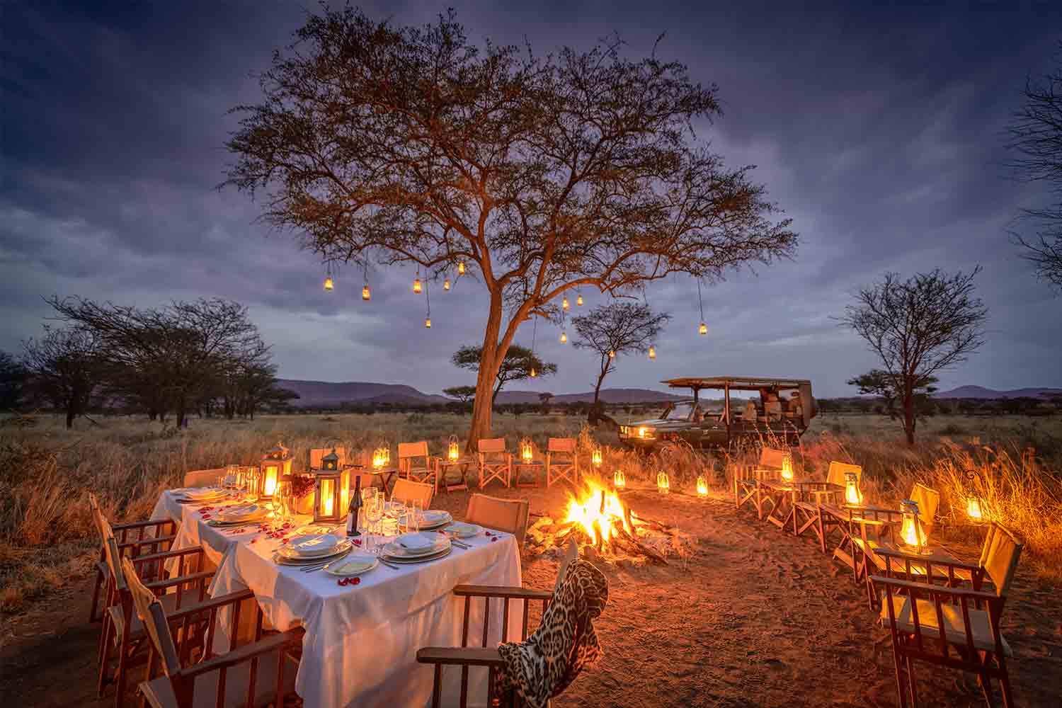 JW Marriott Masai Mara — conservancy-scale bush dinners
