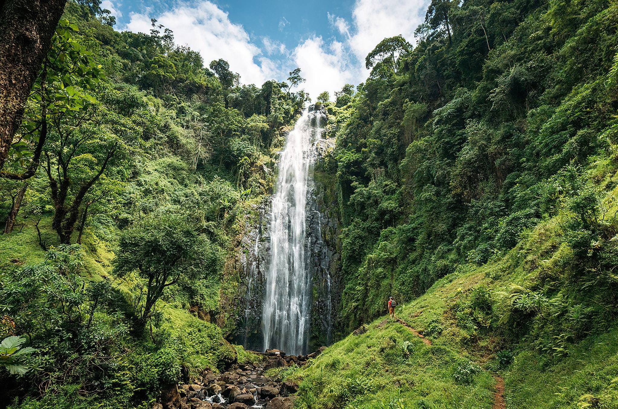 Kilimanjaro above Moshi — Chagga foothills for non-climb incentive groups