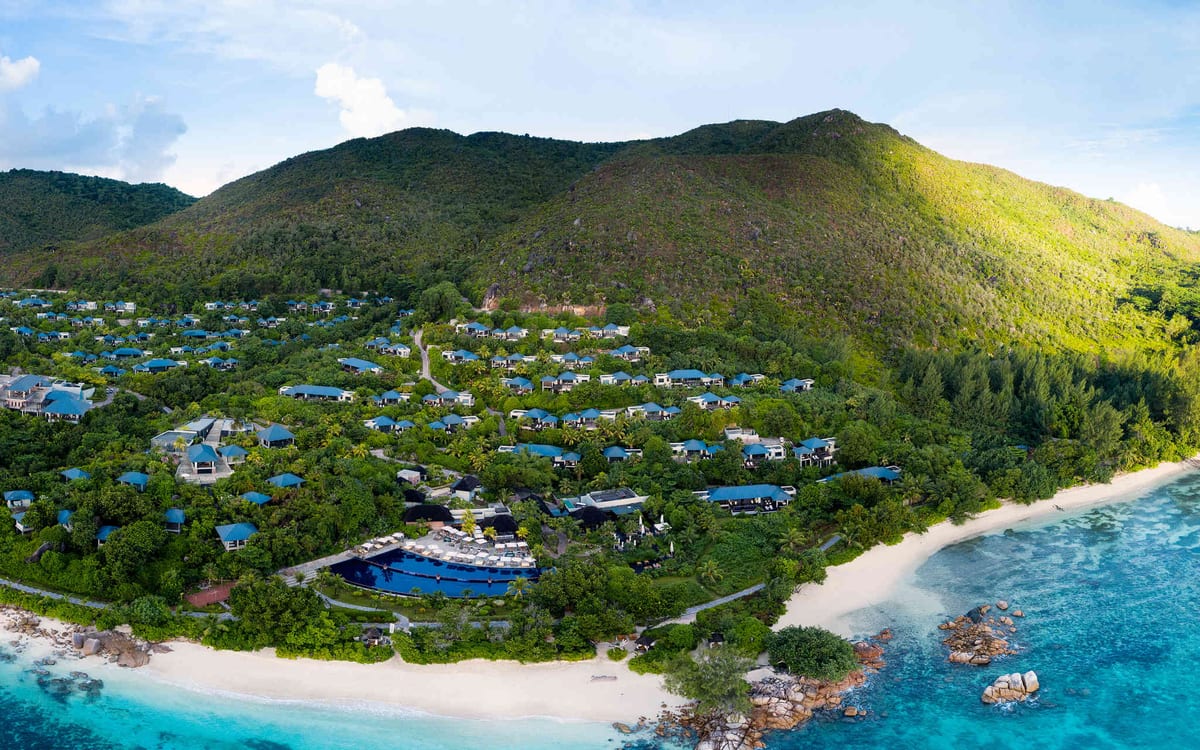 Raffles Seychelles on Praslin, the bed for Vallée de Mai and La Digue days